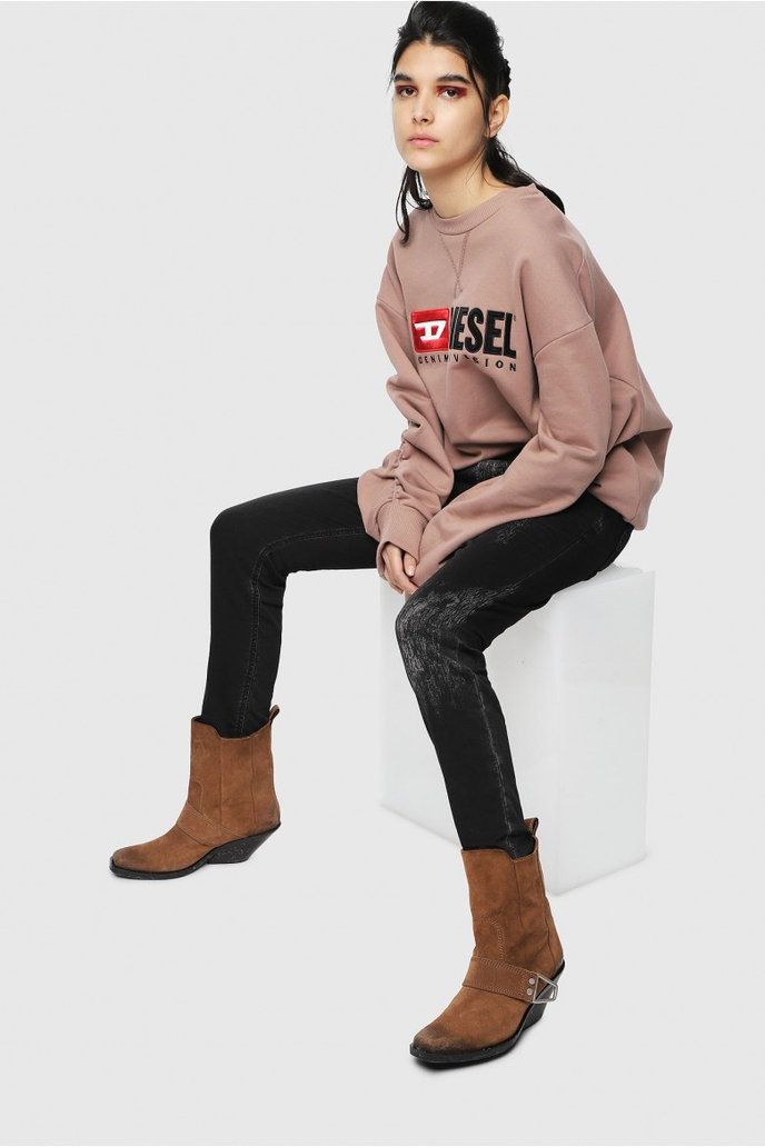 DIESEL S.P.A., BREGANZE KRAILEYBNE Sweat jeans - černá