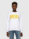 Diesel FANGSECOLOGO SWEATSHIRT bílá