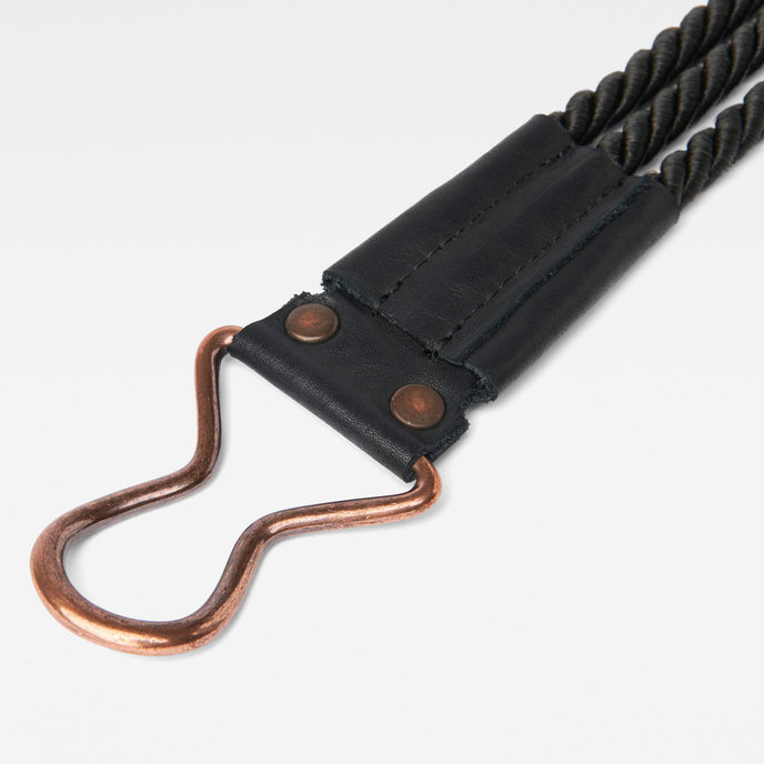 Rope belt černý