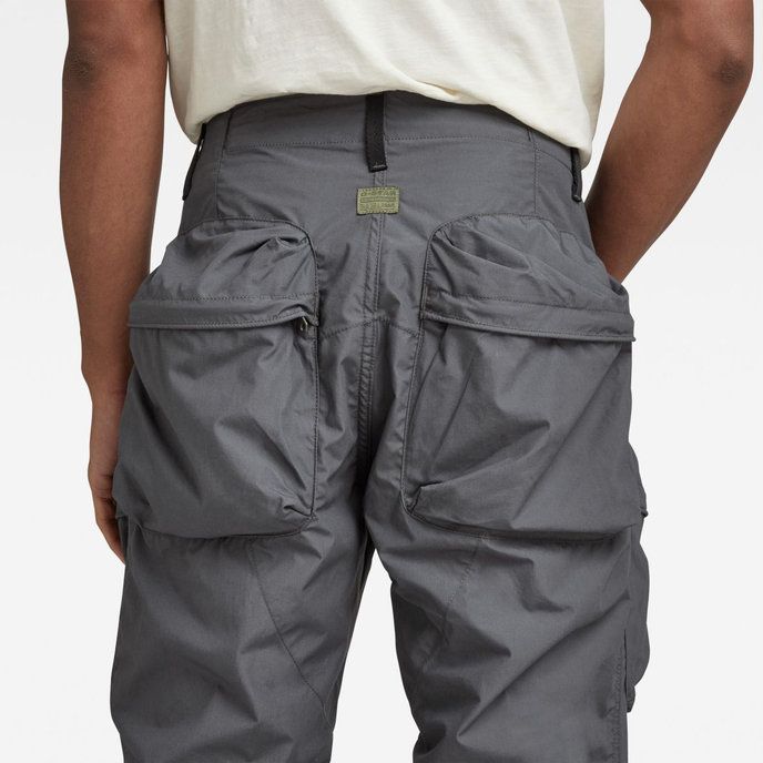 Relaxed tapered cargo šedé