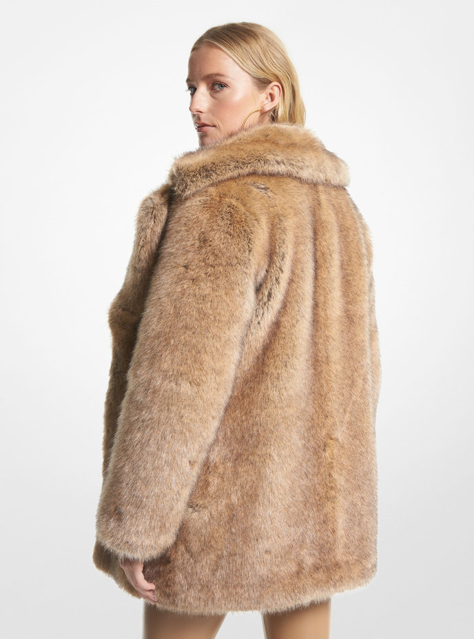 COYOTE FX FUR COAT hnědý