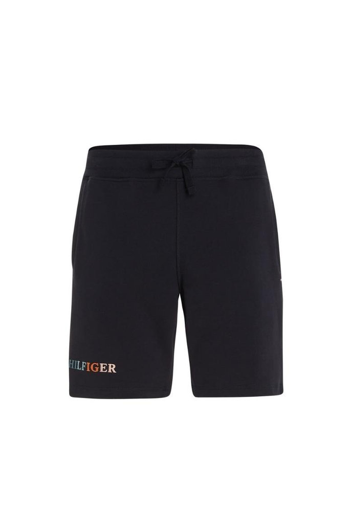 CONTRAST STITCH SWEATSHORT modré